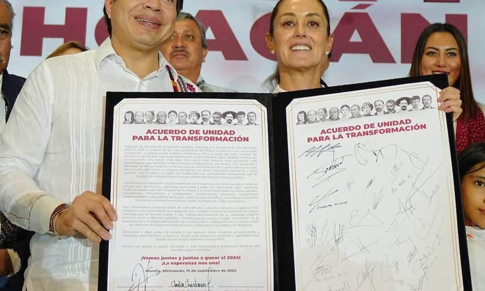 Claudia Sheinbaum Firma Acuerdo De Unidad Para La Transformación - El ...